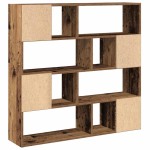vidaXL Bibliotecă/Separator de cameră, Lemn vechi, 105x24x102 cm vidaXL Bibliotecă/Separator de cameră, Lemn vechi, 105x24x102 cm