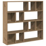 vidaXL Bibliotecă/Separator de cameră, Stejar artizanal, 105x24x102 cm