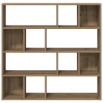 vidaXL Bibliotecă/Separator de cameră, Stejar artizanal, 105x24x102 cm