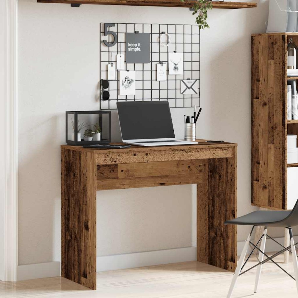 vidaXL Birou, Lemn vechi, 90x40x72 cm, lemn prelucrat