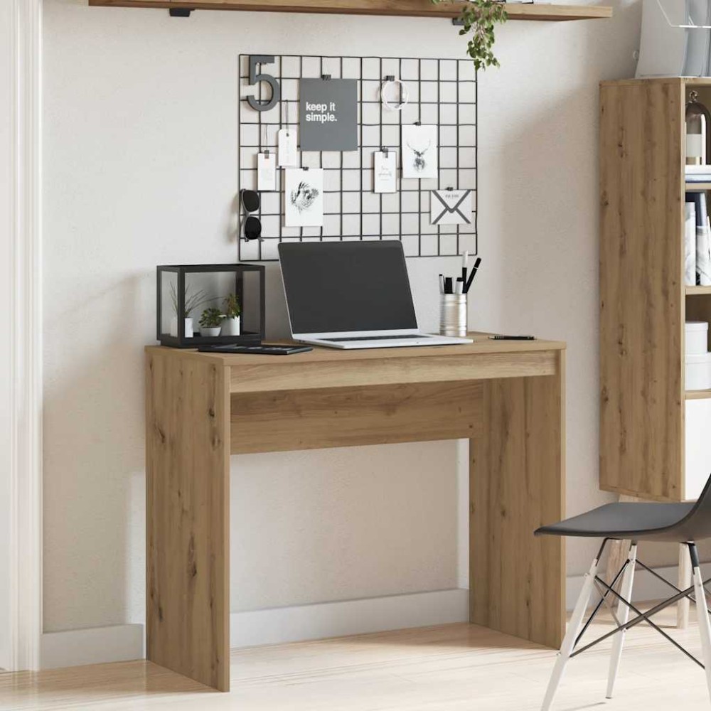 vidaXL Birou, stejar artizanal, 90x40x72 cm, lemn prelucrat