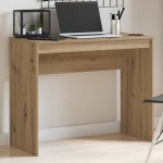 vidaXL Birou, stejar artizanal, 90x40x72 cm, lemn prelucrat