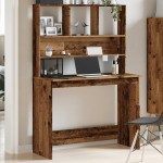 vidaXL Birou cu rafturi, lemn vechi, 102x45x148 cm, lemn prelucrat