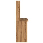 vidaXL Birou cu rafturi stejar artizanal 102x45x148 cm, lemn prelucrat vidaXL Birou cu rafturi stejar artizanal 102x45x148 cm, lemn prelucrat