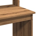 vidaXL Birou cu rafturi stejar artizanal 102x45x148 cm, lemn prelucrat vidaXL Birou cu rafturi stejar artizanal 102x45x148 cm, lemn prelucrat