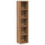 vidaXL Dulap CD 2 buc. stejar artizanal 21x16x93,5 cm lemn prelucrat