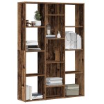 vidaXL Separator cameră/Bibliotecă, Lemn vechi, 100x24x140 cm, PAL vidaXL Separator cameră/Bibliotecă, Lemn vechi, 100x24x140 cm, PAL