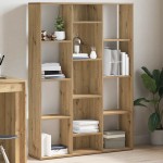 vidaXL Separator cameră/Bibliotecă, Stejar artizanal 100x24x140 cm PAL