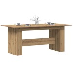 vidaXL Masă de bucătărie, Stejar artizanal 180x90x76 cm lemn prelucrat