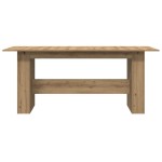 vidaXL Masă de bucătărie, Stejar artizanal 180x90x76 cm lemn prelucrat