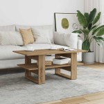 vidaXL Măsuță de cafea, stejar artizanal, 102x55x42 cm, lemn prelucrat