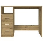 vidaXL Birou, stejar artizanal, 102x76x50 cm, lemn prelucrat