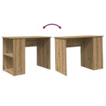 vidaXL Birou, stejar artizanal, 100x55x75 cm, lemn prelucrat