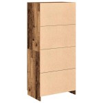 vidaXL Șifonier, Lemn vechi, 90x52x200 cm, PAL vidaXL Șifonier, Lemn vechi, 90x52x200 cm, PAL
