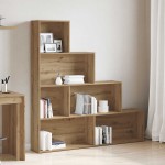 vidaXL Bibliotecă, stejar artizanal,157x24x160 cm, lemn prelucrat vidaXL Bibliotecă, stejar artizanal,157x24x160 cm, lemn prelucrat