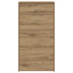 vidaXL Servantă cu 6 sertare, Stejar artizanal, 50 x 34 x 96 cm, PAL