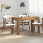 vidaXL Masă de bucătărie, Stejar artizanal 120x60x76 cm lemn prelucrat