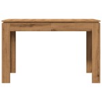 vidaXL Masă de bucătărie, Stejar artizanal 120x60x76 cm lemn prelucrat