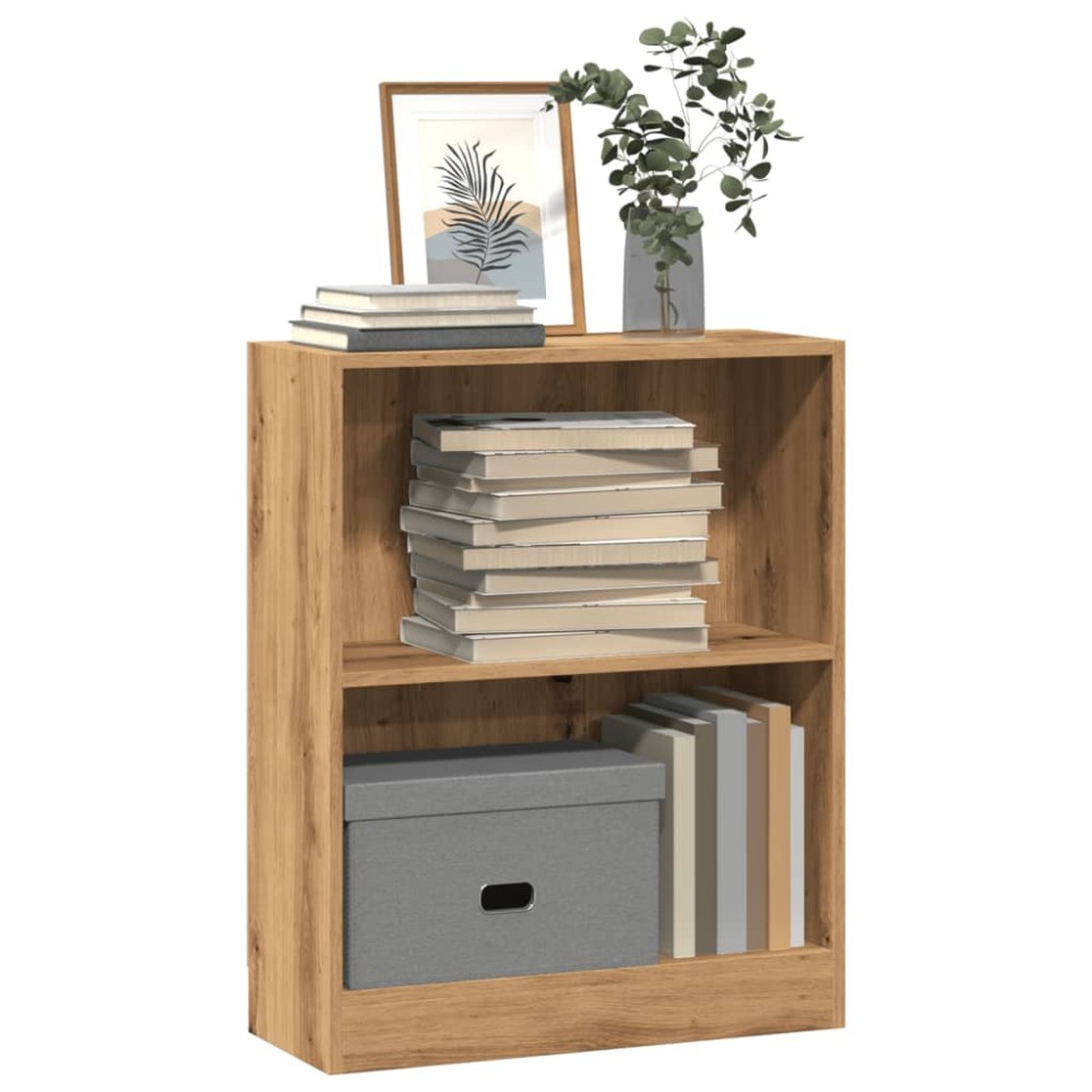 vidaXL Bibliotecă, stejar artizanal, 60x24x76cm, lemn prelucrat