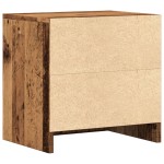 vidaXL Noptiere, 2 buc, lemn învechit, 40x30x40 cm, lemn prelucrat