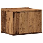 vidaXL Noptieră de perete, lemn vechi, 40x32x30 cm vidaXL Noptieră de perete, lemn vechi, 40x32x30 cm