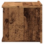 vidaXL Noptiere de perete, 2 buc., lemn vechi, 40x32x30 cm