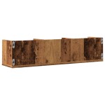 vidaXL Raft de perete CD-uri, lemn vechi, 75x18x18 cm, lemn prelucrat vidaXL Raft de perete CD-uri, lemn vechi, 75x18x18 cm, lemn prelucrat