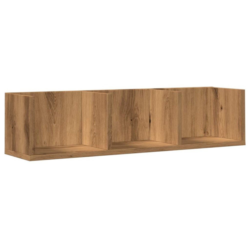 vidaXL Raft perete CD-uri stejar artizanal 75x18x18 cm lemn prelucrat