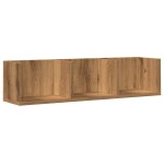 vidaXL Raft perete CD-uri stejar artizanal 75x18x18 cm lemn prelucrat vidaXL Raft perete CD-uri stejar artizanal 75x18x18 cm lemn prelucrat