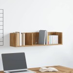 vidaXL Raft perete CD-uri stejar artizanal 75x18x18 cm lemn prelucrat vidaXL Raft perete CD-uri stejar artizanal 75x18x18 cm lemn prelucrat