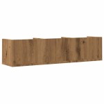 vidaXL Raft perete CD-uri stejar artizanal 75x18x18 cm lemn prelucrat vidaXL Raft perete CD-uri stejar artizanal 75x18x18 cm lemn prelucrat