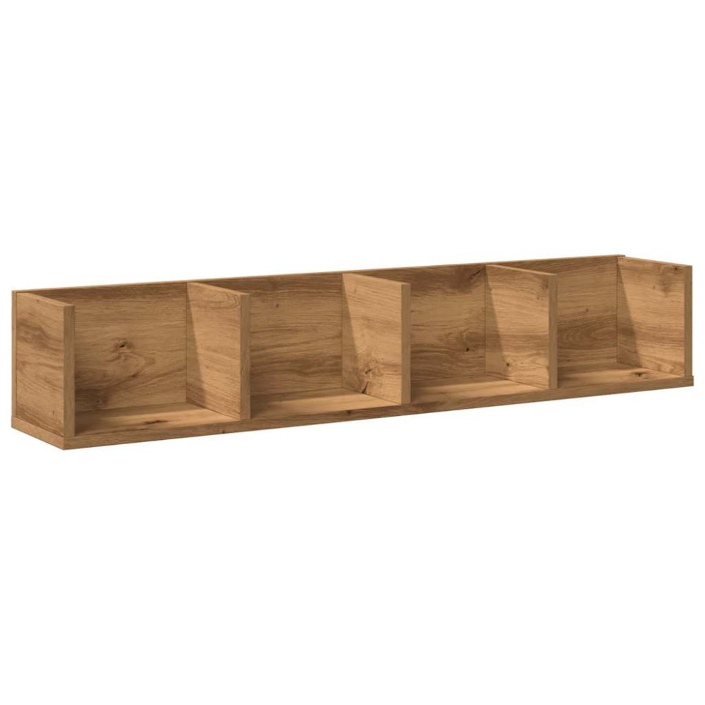 vidaXL Raft perete CD-uri stejar artizanal 100x18x18 cm lemn prelucrat