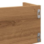 vidaXL Raft perete CD-uri stejar artizanal 100x18x18 cm lemn prelucrat vidaXL Raft perete CD-uri stejar artizanal 100x18x18 cm lemn prelucrat