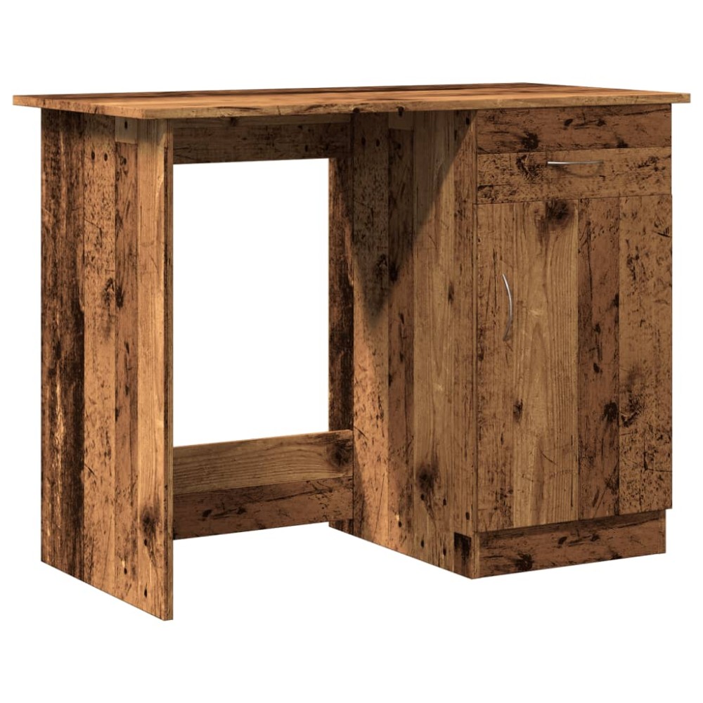 vidaXL Birou, lemn vechi, 100x50x76 cm, lemn prelucrat