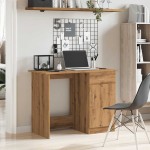 vidaXL Birou, stejar artizanal, 100x50x76 cm, lemn prelucrat