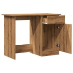 vidaXL Birou, stejar artizanal, 100x50x76 cm, lemn prelucrat
