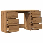 vidaXL Birou de scris, stejar artizanal, 140x50x77 cm, lemn prelucrat