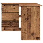vidaXL Birou de colț, lemn vechi, 145 x 100 x 76 cm, PAL vidaXL Birou de colț, lemn vechi, 145 x 100 x 76 cm, PAL