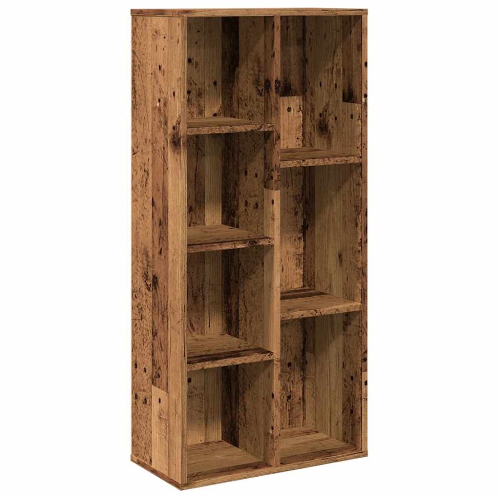 vidaXL Bibliotecă, lemn vechi, 50x25x104 cm