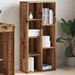 vidaXL Bibliotecă, lemn vechi, 50x25x104 cm vidaXL Bibliotecă, lemn vechi, 50x25x104 cm