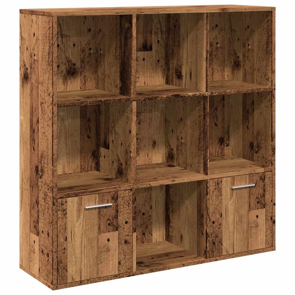 vidaXL Bibliotecă, lemn vechi, 98x29x97,5 cm, lemn prelucrat