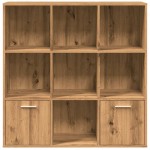 vidaXL Bibliotecă, stejar artizanal, 98x29x97,5 cm, lemn prelucrat vidaXL Bibliotecă, stejar artizanal, 98x29x97,5 cm, lemn prelucrat