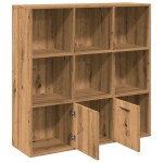 vidaXL Bibliotecă, stejar artizanal, 98x29x97,5 cm, lemn prelucrat vidaXL Bibliotecă, stejar artizanal, 98x29x97,5 cm, lemn prelucrat