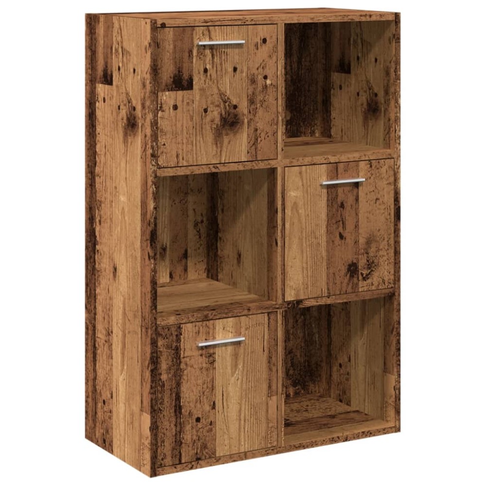 vidaXL Bibliotecă, lemn vechi, 60,5x30x90 cm, lemn prelucrat