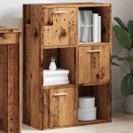 vidaXL Bibliotecă, lemn vechi, 60,5x30x90 cm, lemn prelucrat vidaXL Bibliotecă, lemn vechi, 60,5x30x90 cm, lemn prelucrat