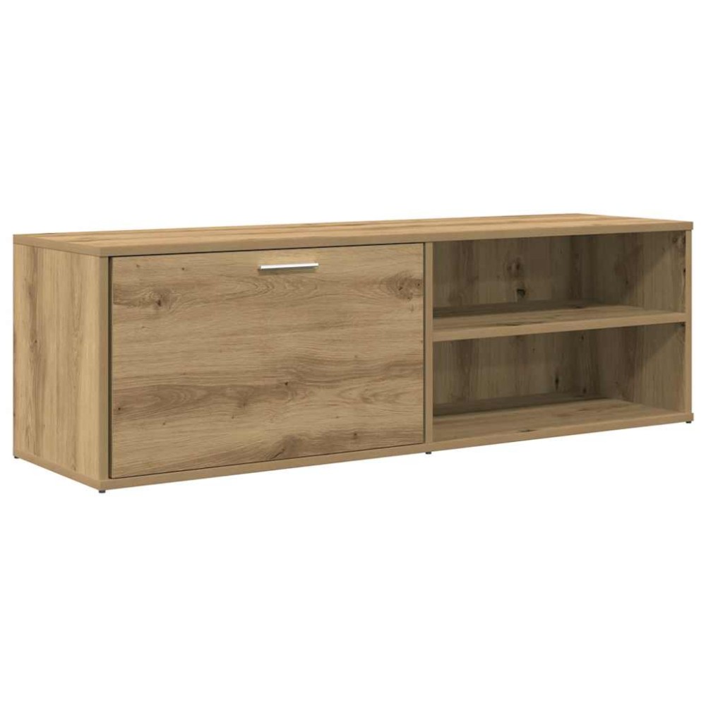 vidaXL Dulap TV Stejar artizanal 120x34x37 cm Lemn prelucrat