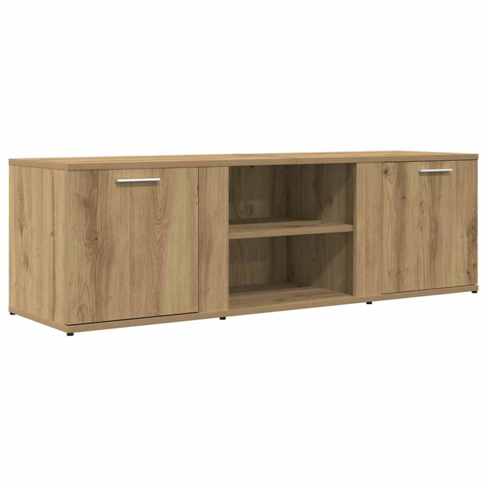 vidaXL Dulap TV Stejar artizanal 120x34x37 cm Lemn prelucrat
