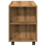 vidaXL Dulap TV cu roți stejar artizanal 102x34,5x43 cm lemn prelucrat vidaXL Dulap TV cu roți stejar artizanal 102x34,5x43 cm lemn prelucrat
