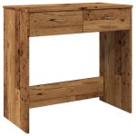 vidaXL Birou, lemn învechit, 80x40x75 cm, lemn prelucrat vidaXL Birou, lemn învechit, 80x40x75 cm, lemn prelucrat