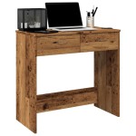 vidaXL Birou, lemn învechit, 80x40x75 cm, lemn prelucrat vidaXL Birou, lemn învechit, 80x40x75 cm, lemn prelucrat
